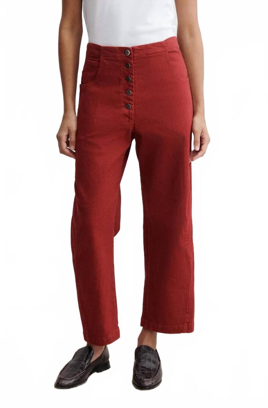 NEW RACHEL COMEY elkin straight leg pants in paprika